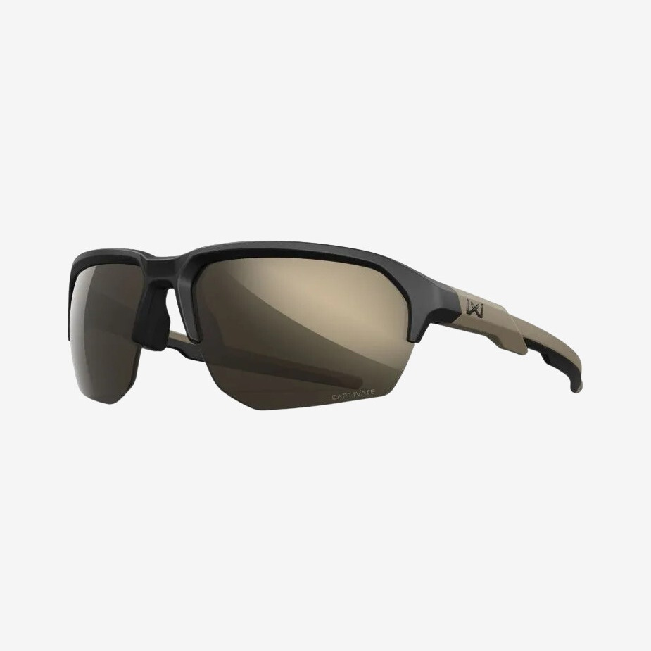 Wiley X - Jakl solbrille (Matte Black/Tan)