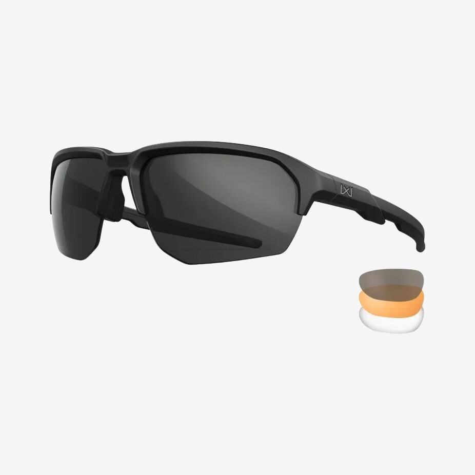 Wiley X - Jakl solbrille (3 linser) (Matte Black)