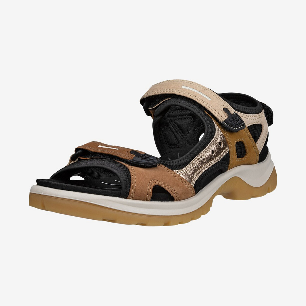 Ecco Offroad Yucatan Dame sandal, brown multicolor-36 - Sandaler