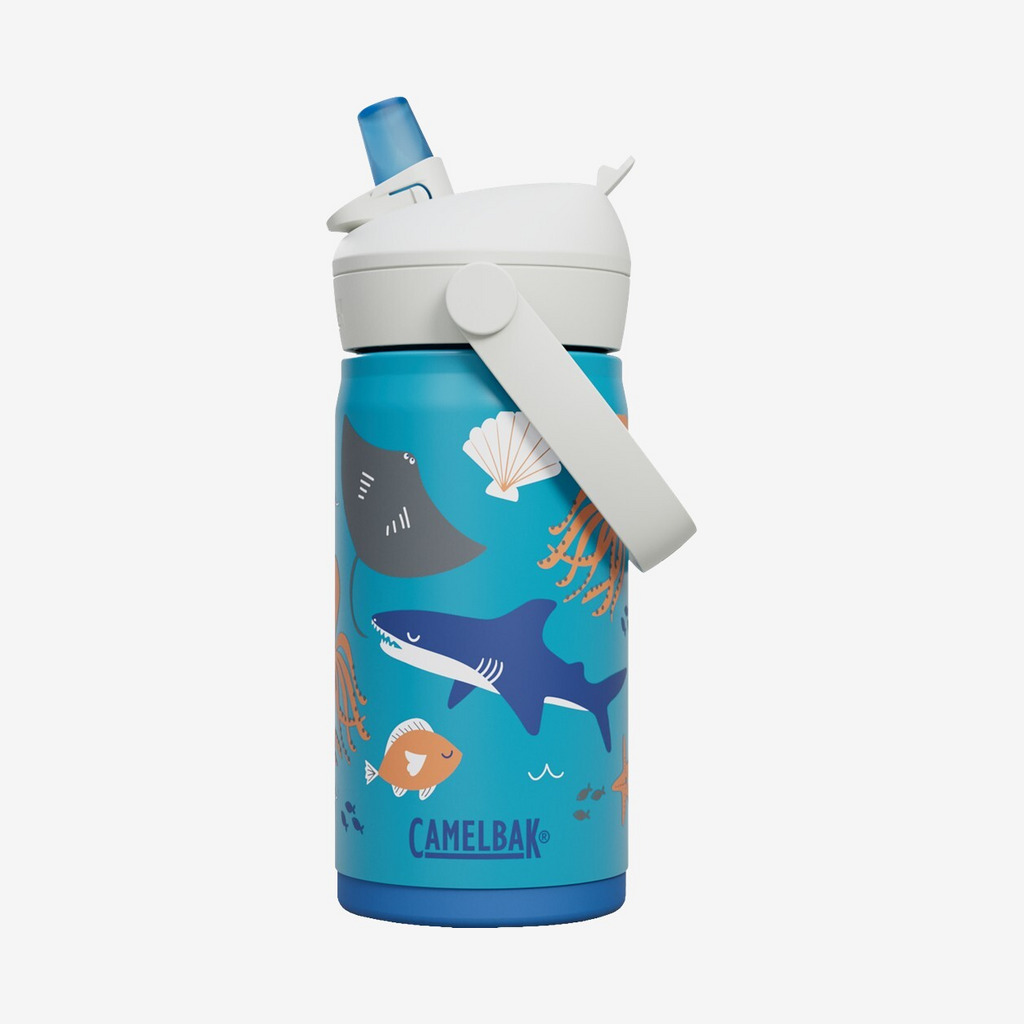 CamelBak - Thrive Flip Kids termodrikkeflaske m. sugerør (0,35L) (Ocean Life)