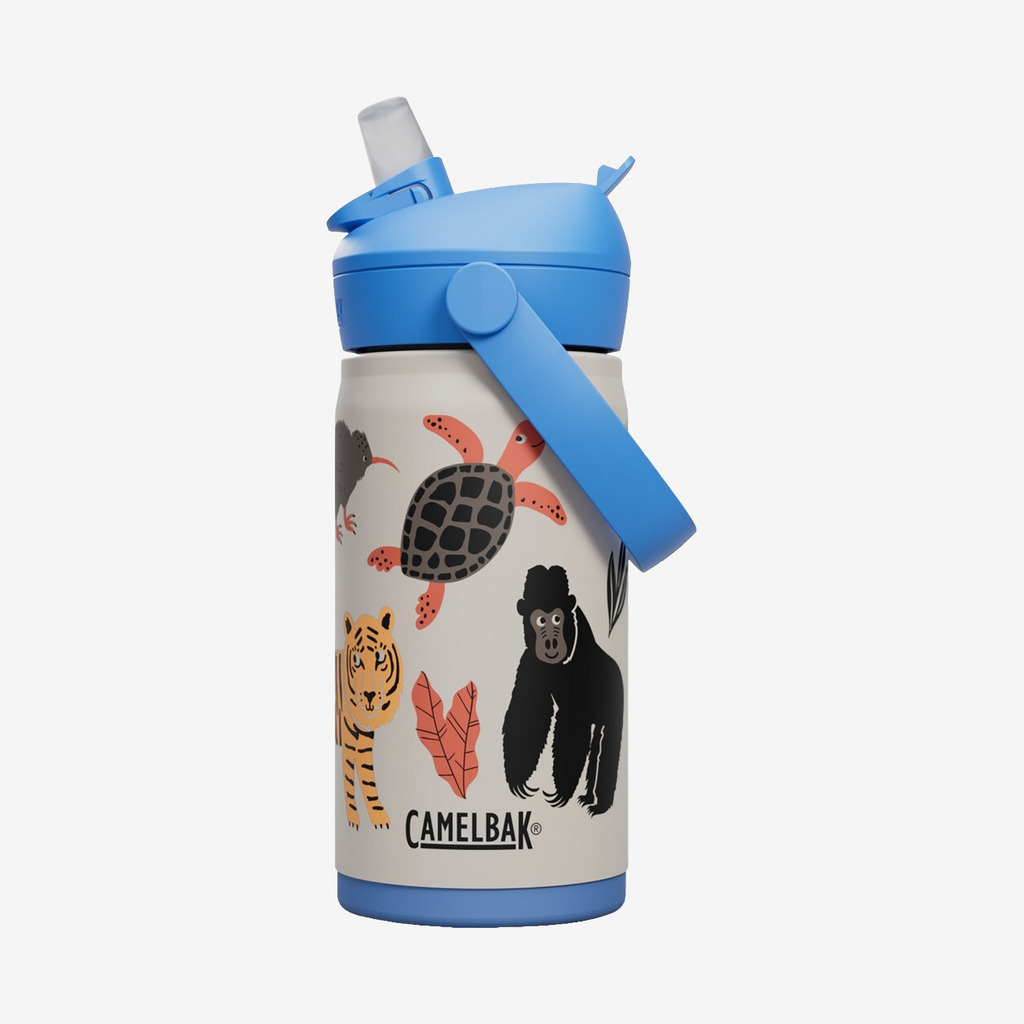 Thrive Flip Kids termodrikkeflaske m. sugerør (0,35L) (Protect Our Pals)