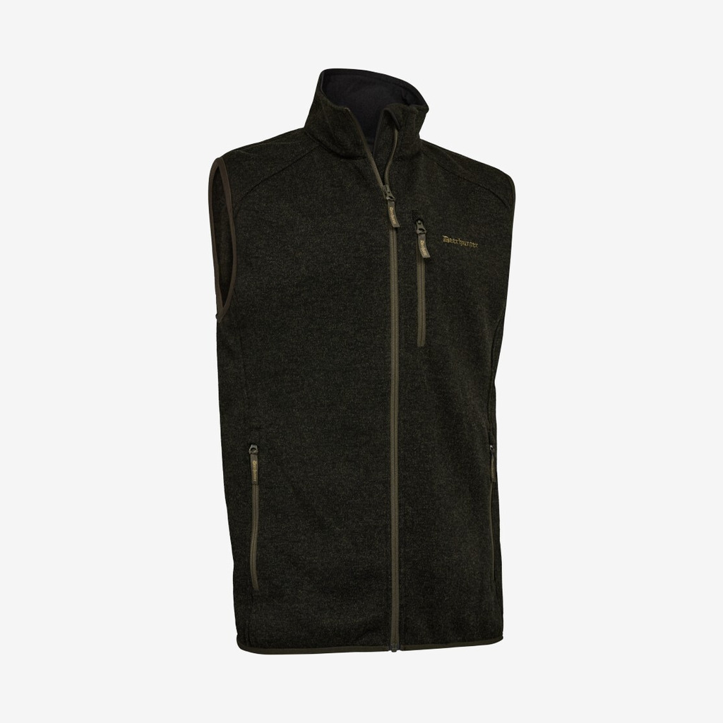 Deerhunter - Moor strikket vest (Grøn) - 3XL