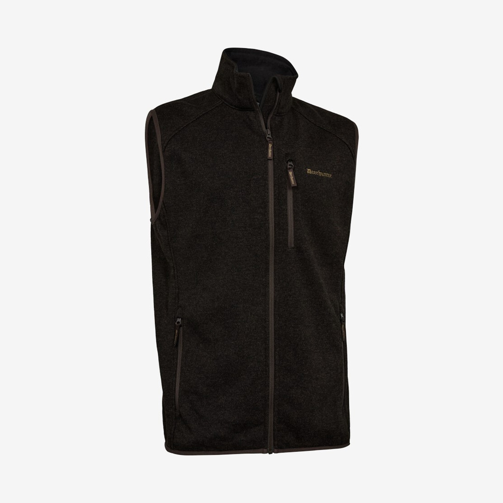 Deerhunter - Moor strikket vest (Brown Leaf) - S
