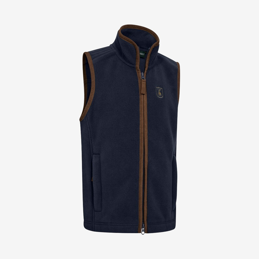 Deerhunter Youth Cumbria Fleece Vest børn - Højde 116cm - Dark Blue