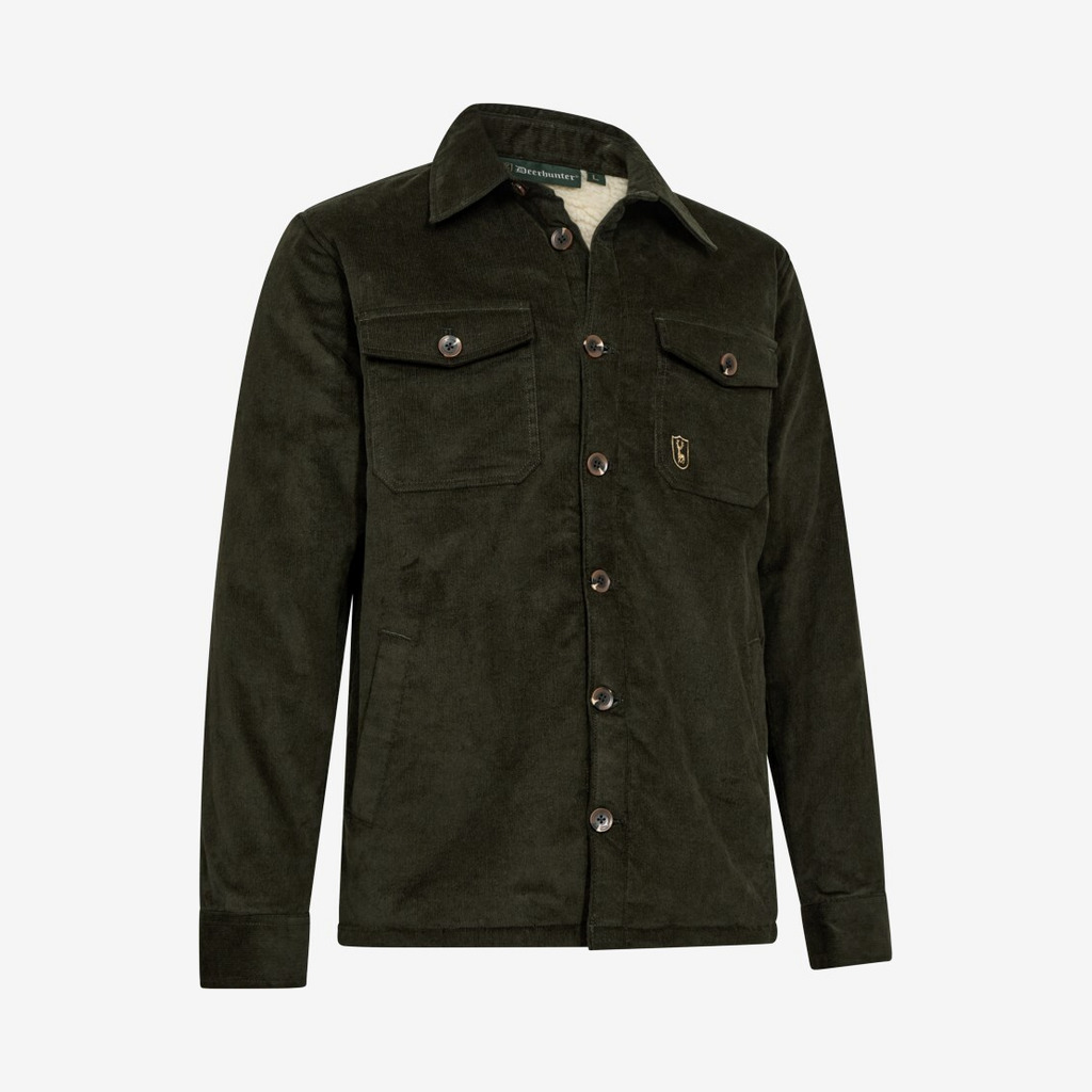Deerhunter - Sherpa-foret fløjlsjakke (Grøn) - S