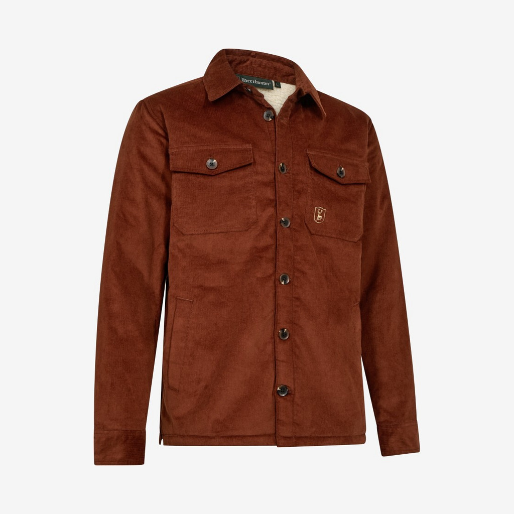 Deerhunter - Sherpa-foret fløjlsjakke (Rød) - S