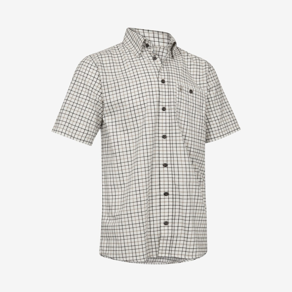 Deerhunter - Gavin kortærmet skjorte (Beige) - 39/40 billede