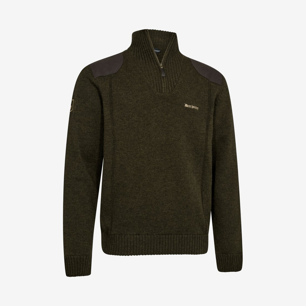 Deerhunter - Finley ½-zip strik (Grøn) - S