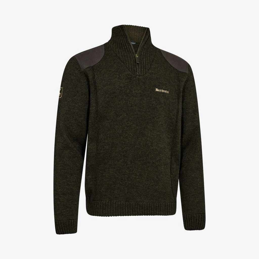Deerhunter - Finley ½-zip strik (Grøn) - S