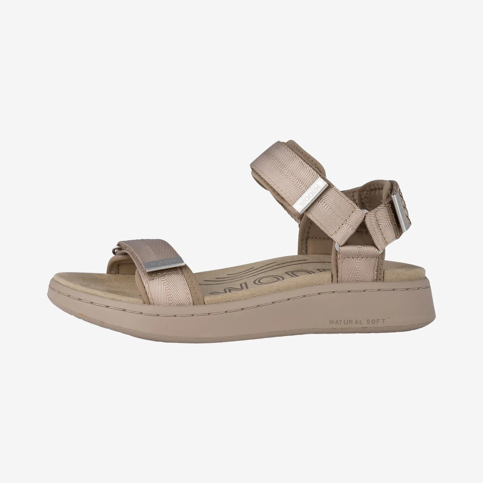 Woden - Line damesandal (Grå) - 36