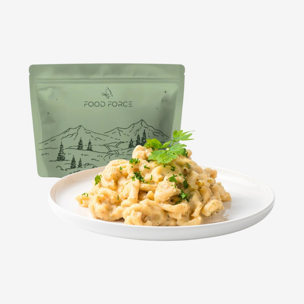 Food Force - Scrambled æg med pasta (vegetarisk)