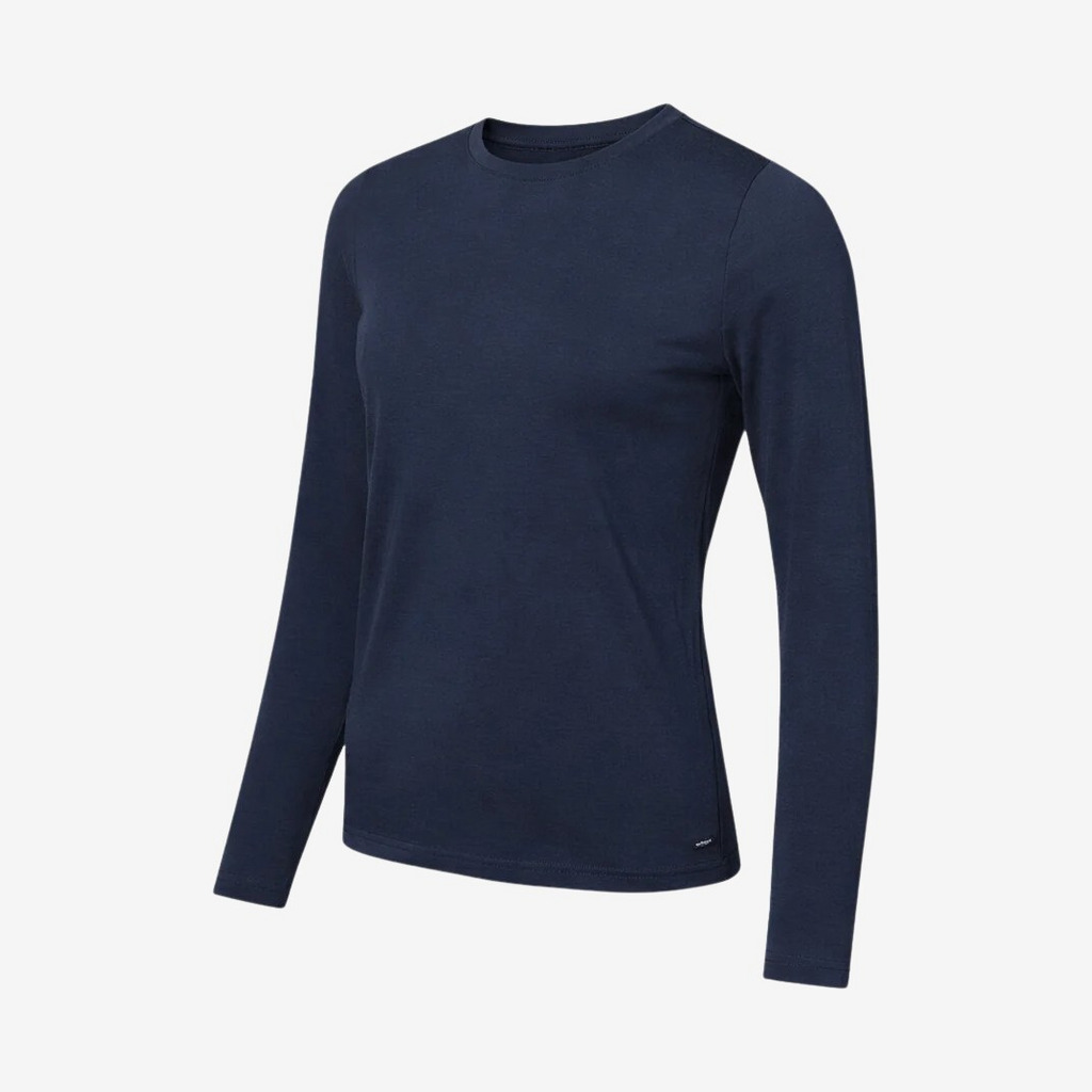 Superino - Lyng langærmet baselayer dame (Navy) - S