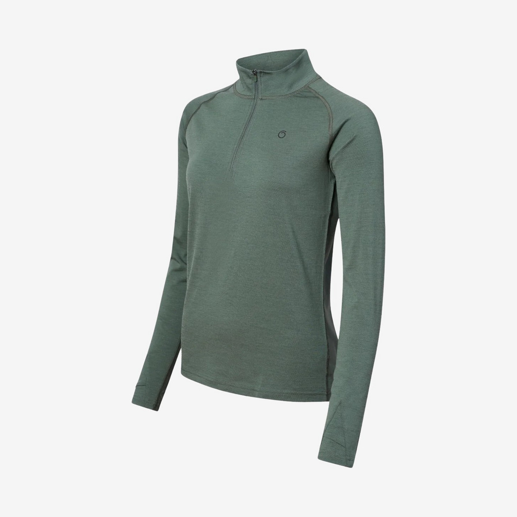 Superino - Bolling half zip dame (Grøn) - XS