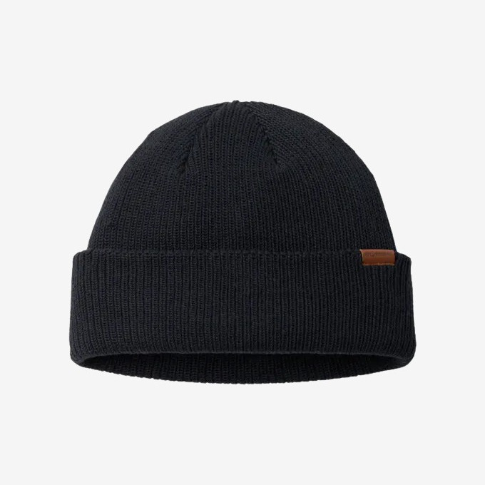 Columbia - Portside Fisherman Beanie ribstrikket hue (Sort)