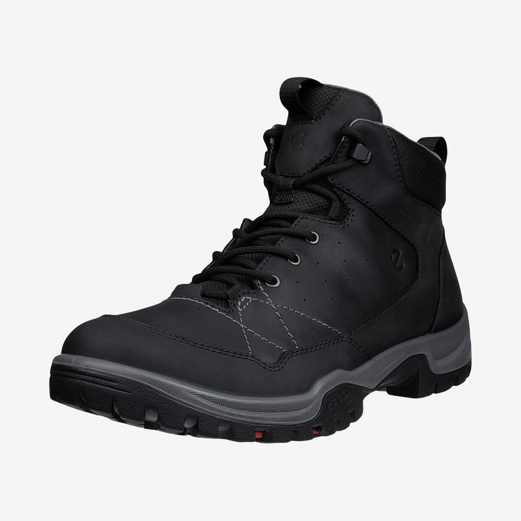 Ecco Receptor Trekk Mid Leather WP Herre / Mænd, black-42 - Vandrestøvler