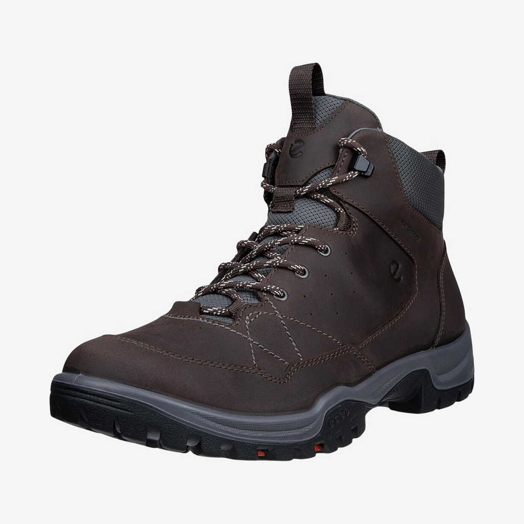 Ecco Receptor Trekk Mid Leather WP Herre / Mænd, coffee-40 - Vandrestøvler
