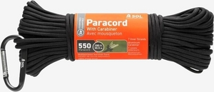 550 Paracord 30,5 m inkl. karabinhage
