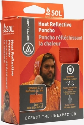 Heat Reflective nødponcho