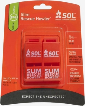 Slim Rescue Howler nødfløjte 2-pak