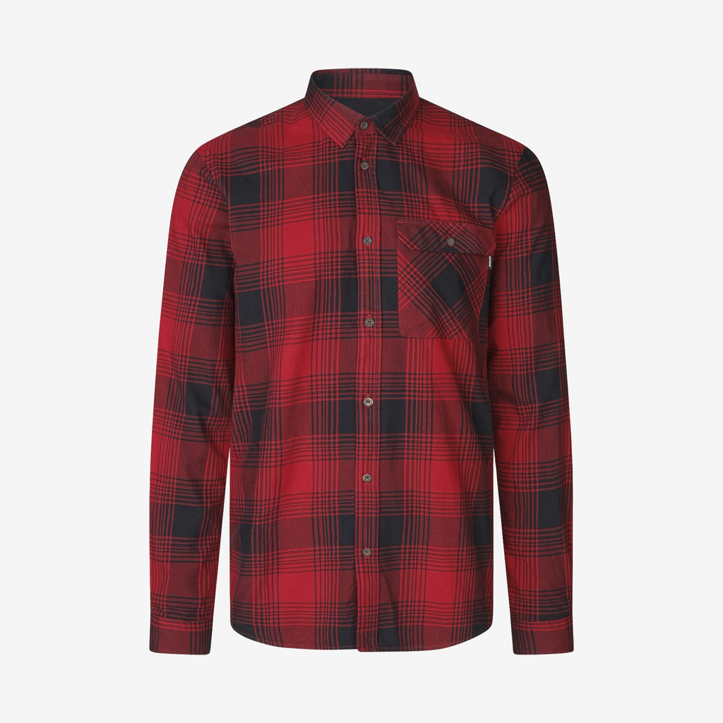Seeland - Glen Flannel skjorte (Rød) - 3XL