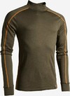 Northern Hunting Asthor Lue Dark Olive merino uldundertrøje forfra