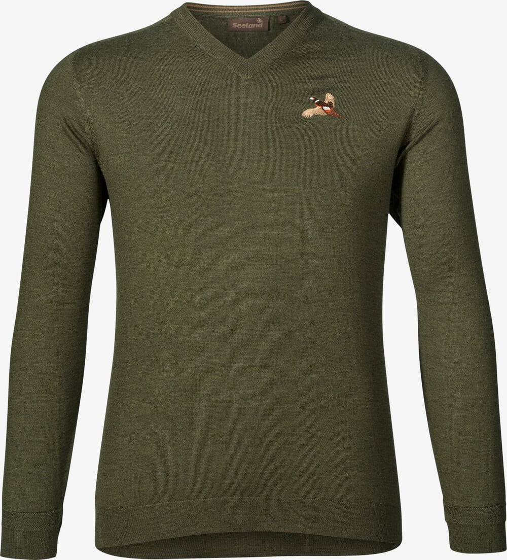 Seeland - Woodcock V-neck pullover (Classic green) - XL