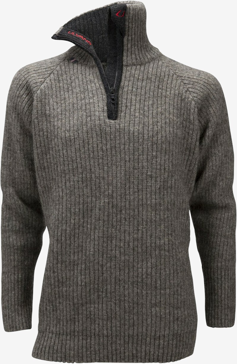 Ulvang - Feral sweater med lynlås (Brun)