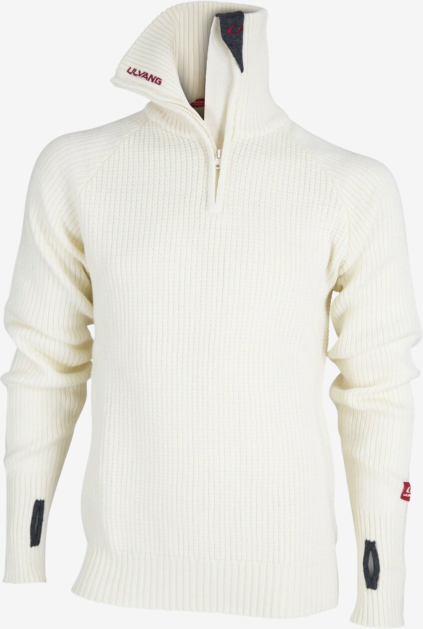Ulvang - Rav sweater med lynlås (Hvid) - 3XL