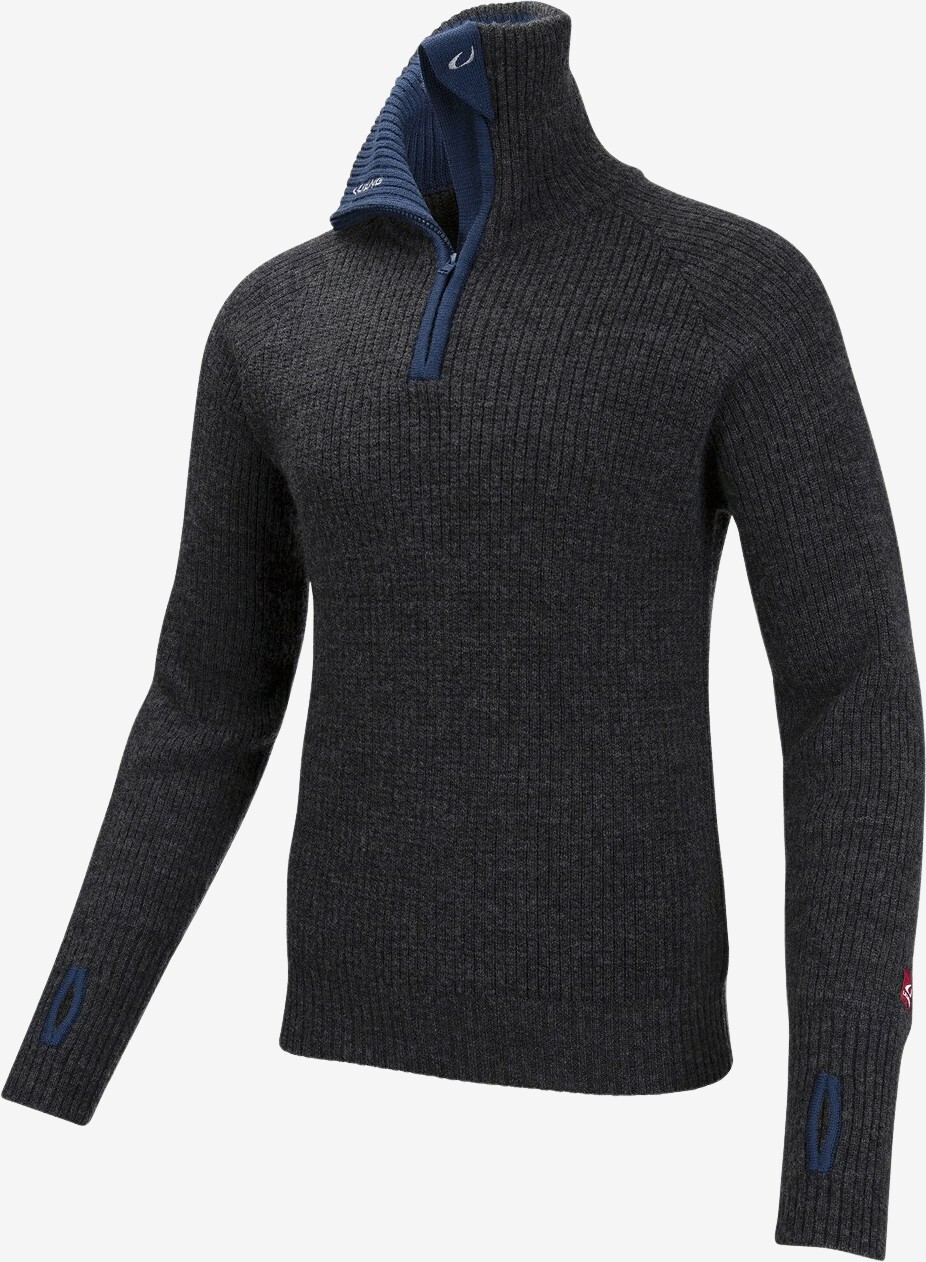 Ulvang - Rav sweater med lynlås (Grå) - S